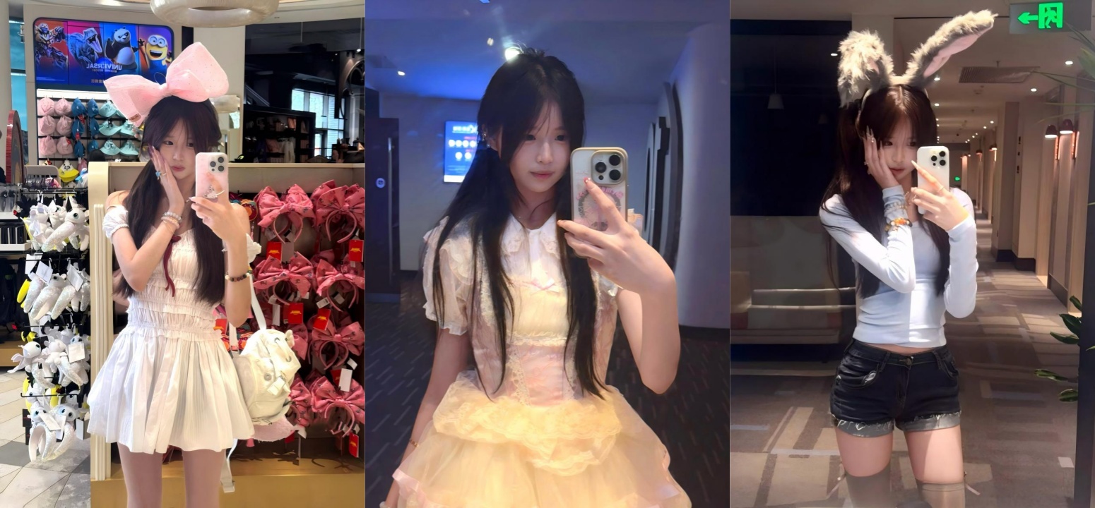 ✅超美颜值！又乖又反差的双马尾小母狗！小巧身材站在镜子前被哥哥操，自己拿手机拍视频记录 看着自己被干的样子特别享受