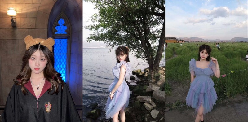 重慶純欲女大學生性愛流出，生活照女神級，脫光秒變母狗，口交啪啪內射