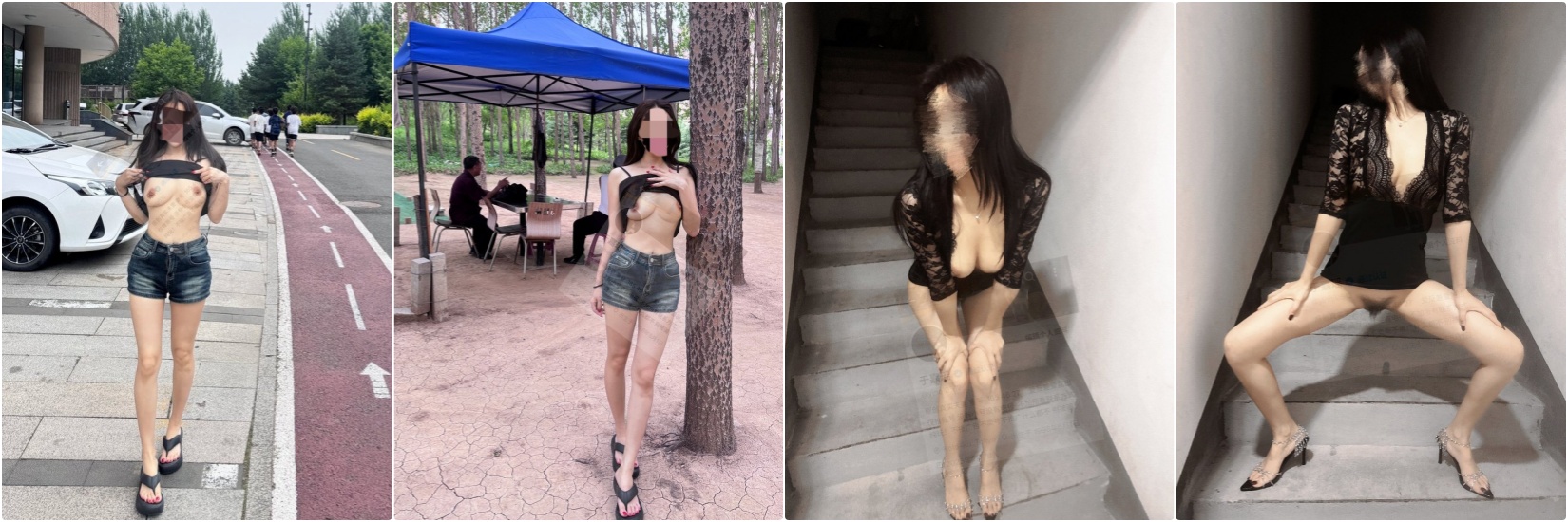 ✅爱露出的反差人妻『于嘉瑶』户外露出勾引路人，优雅端庄的外表下有一颗淫荡的心 诱惑拉满(56V)[MP4/500MB]