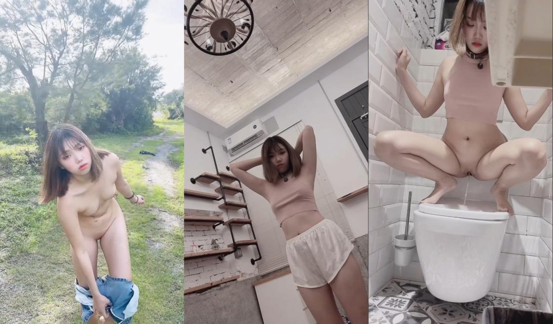 推特年轻露脸小母狗【LUNA】无水原版福利，裸体跳绳，户外多种炸裂调教，潮喷