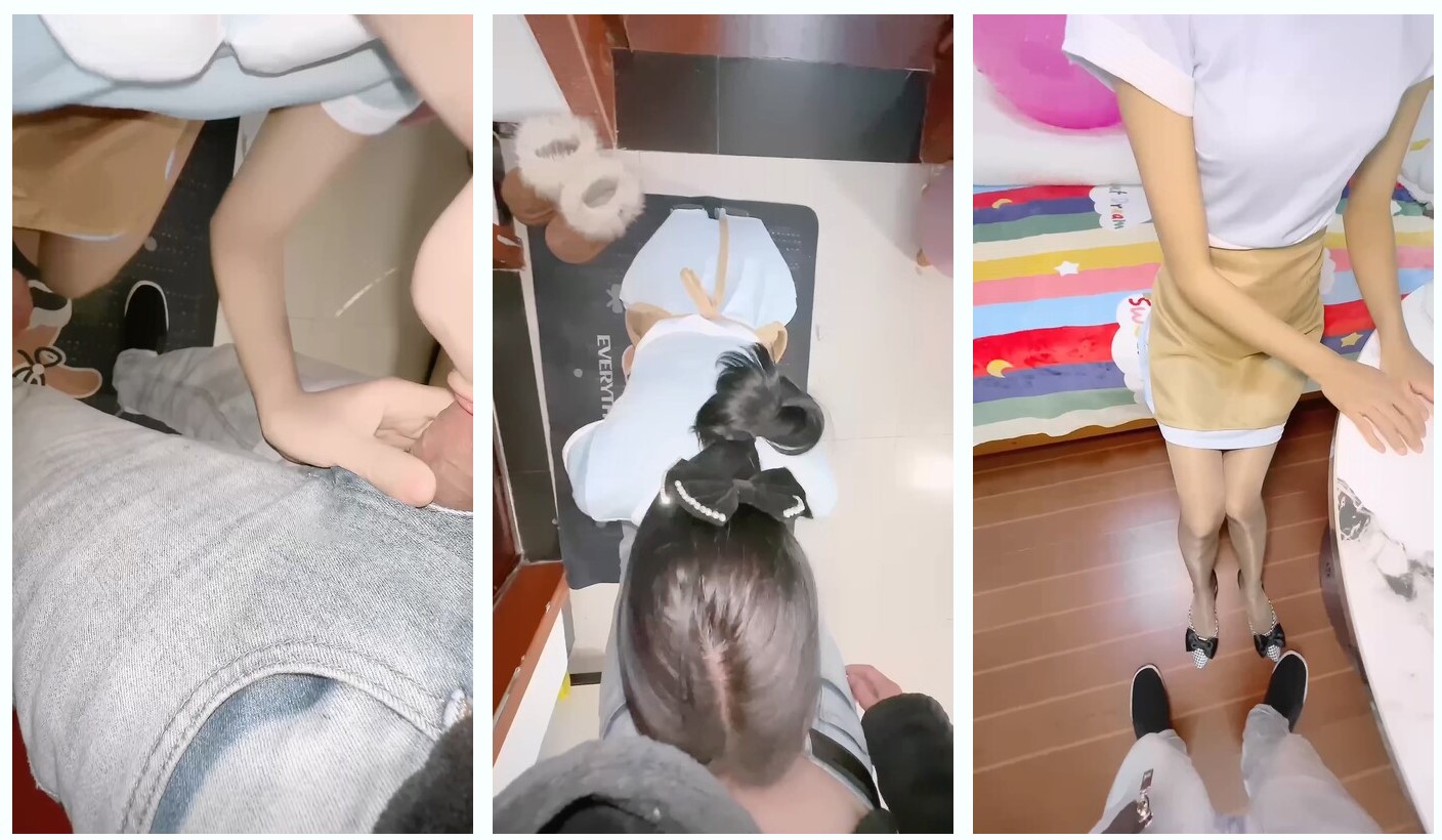 【榨精尤物】淫腿女神小姨子好利来制服小姨子跪地口交 爱玩弄肉棒的小穴 骑乘自动抽插榨精 肉棒淫水亮晶晶 内射肉便器
